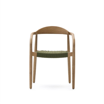 Nina chair in solid terracotta wood