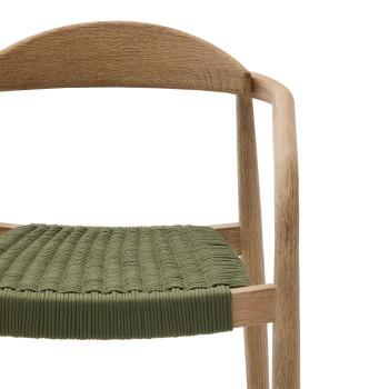 Nina chair in solid terracotta wood