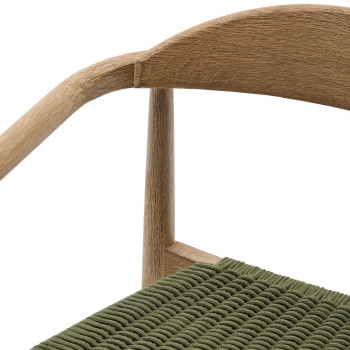 Nina chair in solid terracotta wood