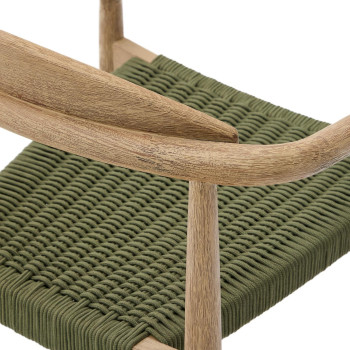 Nina chair in solid terracotta wood