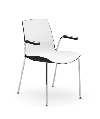 NOW 4-legged chair with armrests - INFINITI