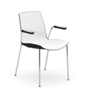 NOW 4-legged chair with armrests - INFINITI