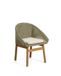Olbia chair in synthetic rattan and 100% FSC teak solid wood