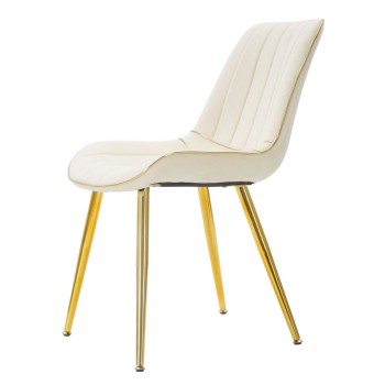 PARIS CHAIR CREAM/GOLD SET 2 PCS