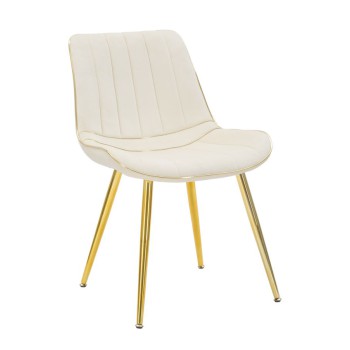 PARIS CHAIR CREAM/GOLD SET 2 PCS