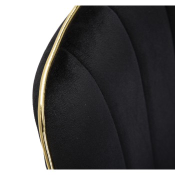 PARIS CHAIR BLACK/GOLD SET 2 PCS