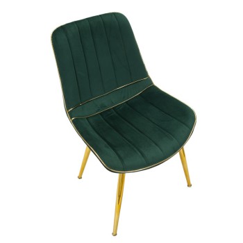 PARIS CHAIR GREEN/GOLD SET 2 PCS