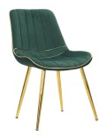 PARIS CHAIR GREEN/GOLD SET 2 PCS