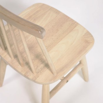Tressia children's chair made of solid wood and rubber
