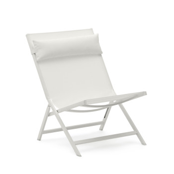 Canutells folding chair in aluminum with gray finish