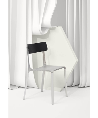 RUELLE chair with wooden backrest - INFINITI