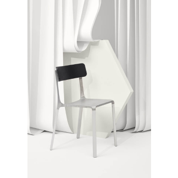 RUELLE chair with wooden backrest - INFINITI