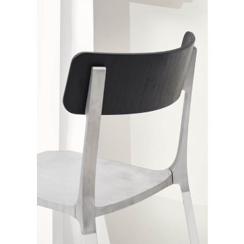 RUELLE chair with wooden backrest - INFINITI