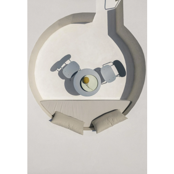 SI-SI' Chair with Galvanized Frame by SCAB