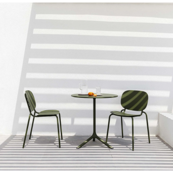 SI-SI' Chair with Galvanized Frame by SCAB