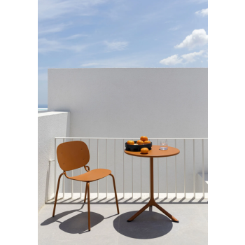 SI-SI' Chair with Galvanized Frame by SCAB