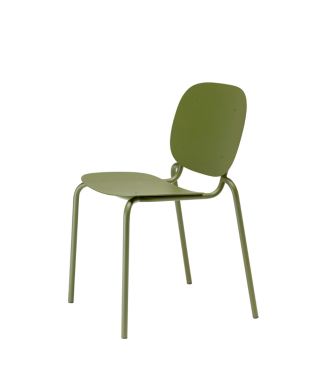 SI-SI' Chair with Galvanized Frame by SCAB