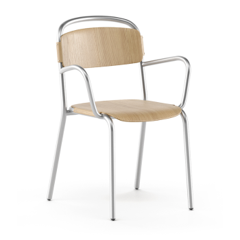 SKOL wooden chair with armrests - INFINITI