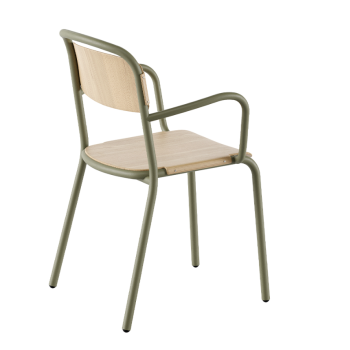 SKOL wooden chair with armrests - INFINITI