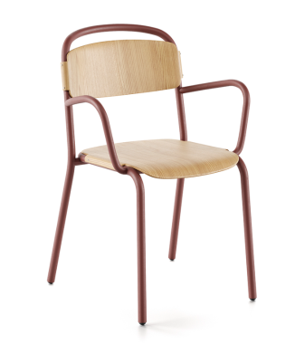 SKOL wooden chair with armrests - INFINITI