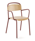 SKOL wooden chair with armrests - INFINITI