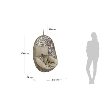 Brown Florina hanging chair