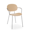 TONDINA 4-legged chair with armrests - INFINITI