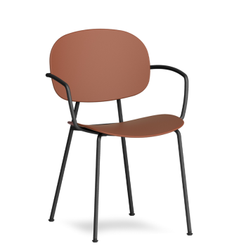 TONDINA POP 4-legged chair with armrests - INFINITI