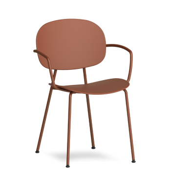 TONDINA POP 4-legged chair with armrests - INFINITI
