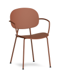 TONDINA POP 4-legged chair with armrests - INFINITI