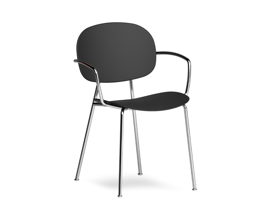 TONDINA POP 4-legged outdoor chair with armrests - INFINITI