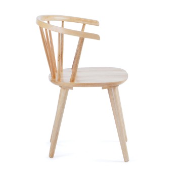 Trise DM chair and lacquered solid rubber wood