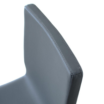 Chairs - Armida chair with anthracite legs and white cushion 01 (conical legs)