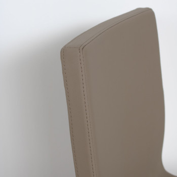 Chairs - Trudy chair with white legs and dove grey cushion, 52 cm