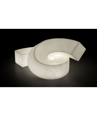 TWIST modular sculpture-seat, luminous version by Plust