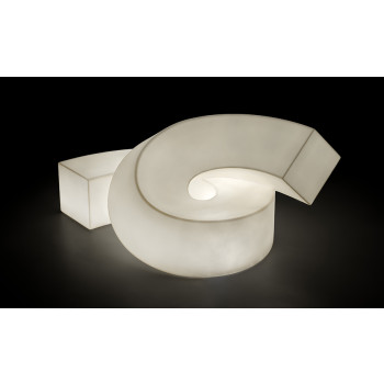 TWIST modular sculpture-seat, luminous version by Plust