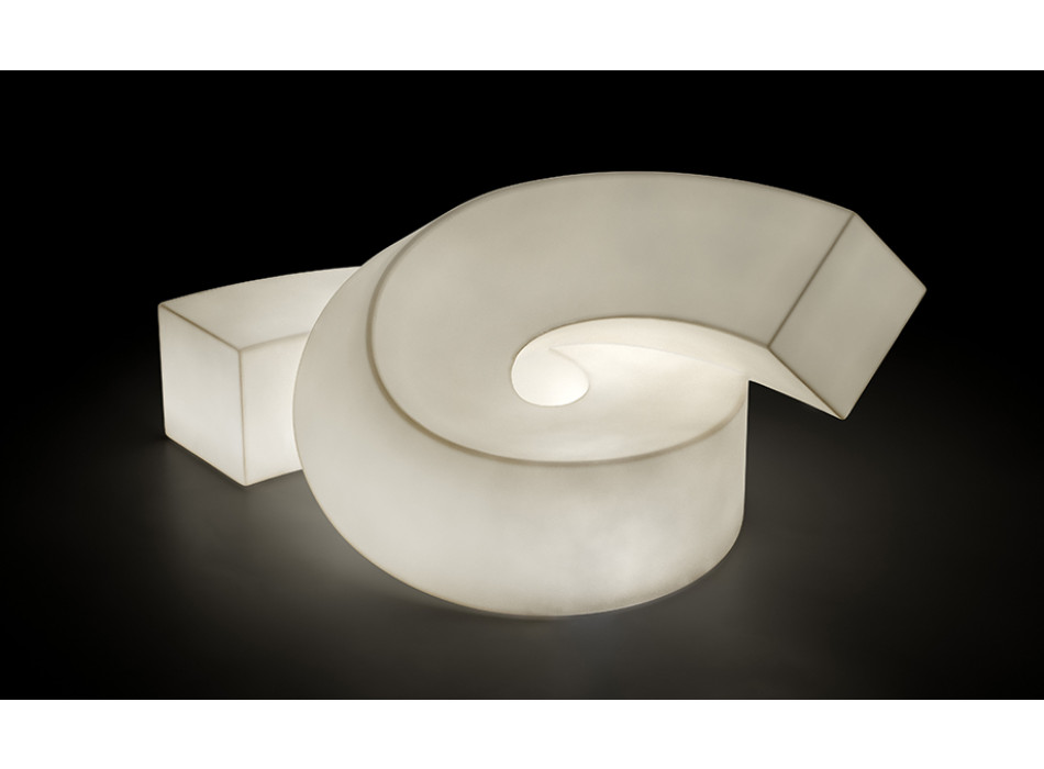 TWIST modular sculpture-seat, luminous version by Plust