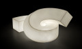 TWIST modular sculpture-seat, luminous version by Plust