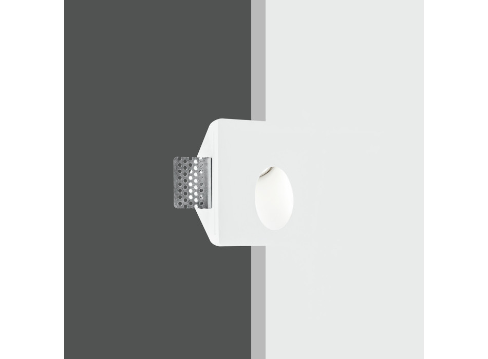ARIEL WHITE SQUARE RECESSED STEP LIGHT 1XGU10 MINI 10X10X5CM