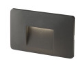 BREEN ANTHRACITE LED RECESSED STEP LIGHT 3W 290LM CCT IP65 13X1X8.5CM