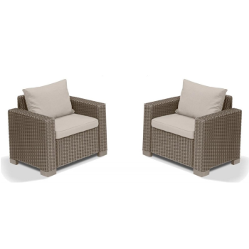 Set of 2 CALIFORNIA KETER armchairs