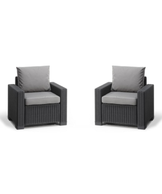 Set of 2 CALIFORNIA KETER armchairs
