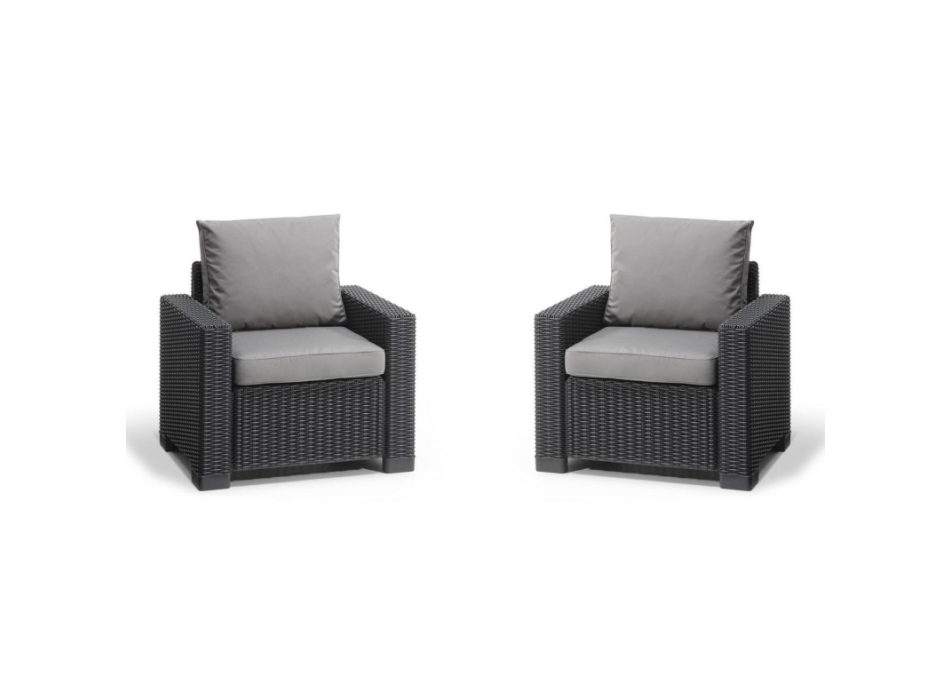 Set of 2 CALIFORNIA KETER armchairs