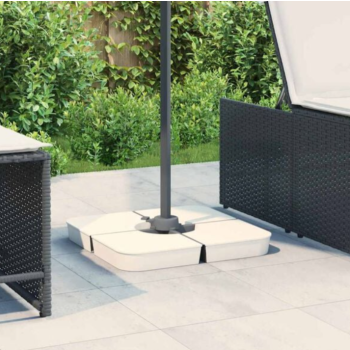 4-Piece Umbrella Base Set with 100kg PP Cross Support