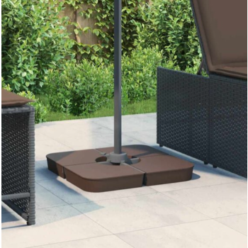 4-Piece Umbrella Base Set with 100kg PP Cross Support