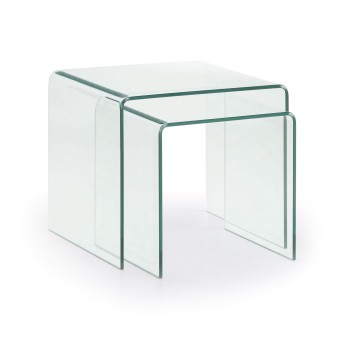 Burano set of 2 nesting tables, 50 cm and 42 x 50 cm