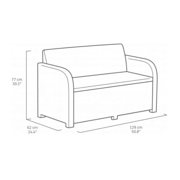 KETER CAROLINA LOUNGE SET Garden Set