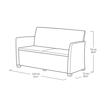 KETER MIA LOUNGE SET Garden Set