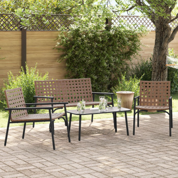 ERGONOM Brown Outdoor Dining Set.