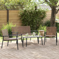 ERGONOM Brown Outdoor Dining Set.